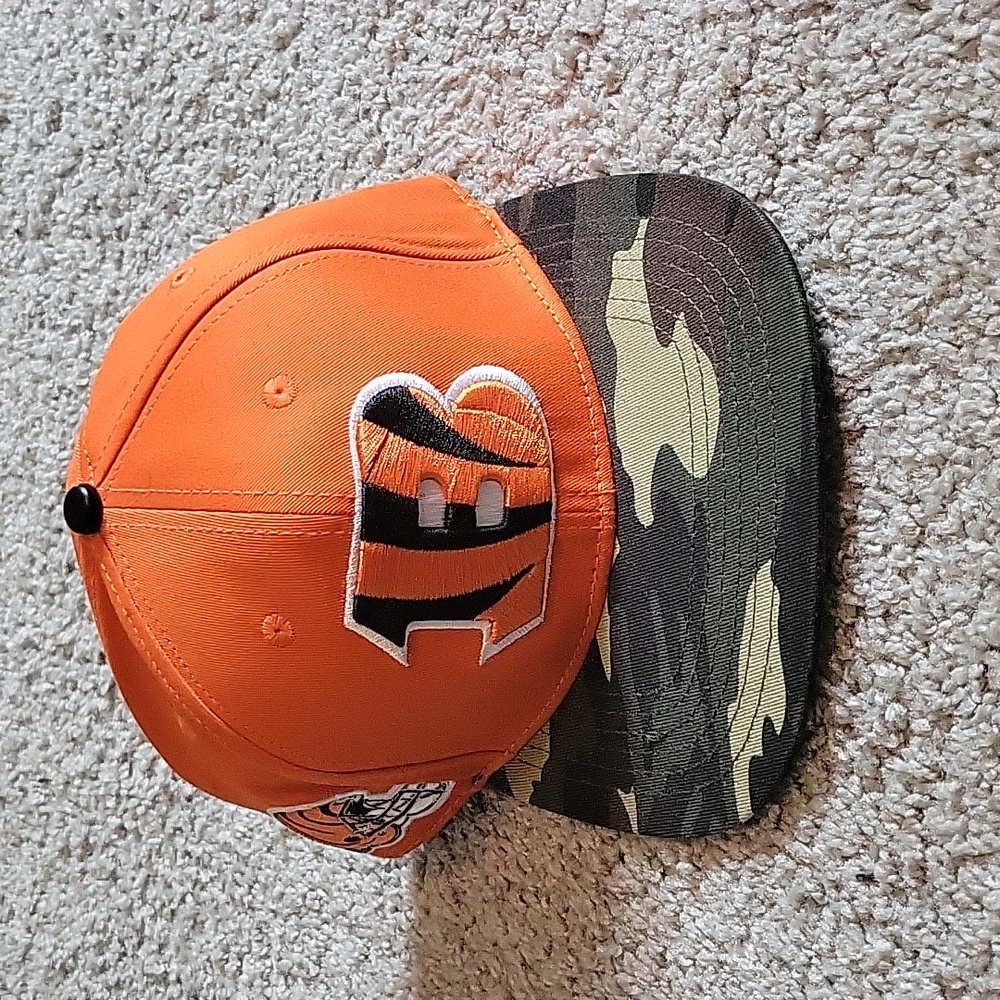 Cincinnati Bengals PRO Snapback OSFA Orange/Camo